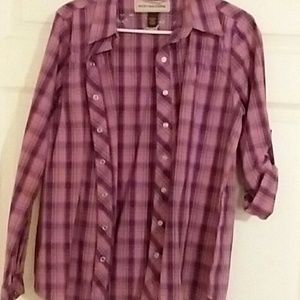 Button up plaid shirt